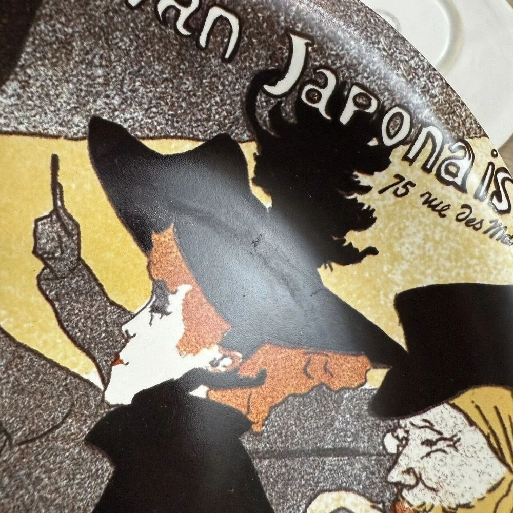 Toulouse Loutrec Salad Plates Centrum Vintage‎ Posters Set Of 4 Art Nouveau